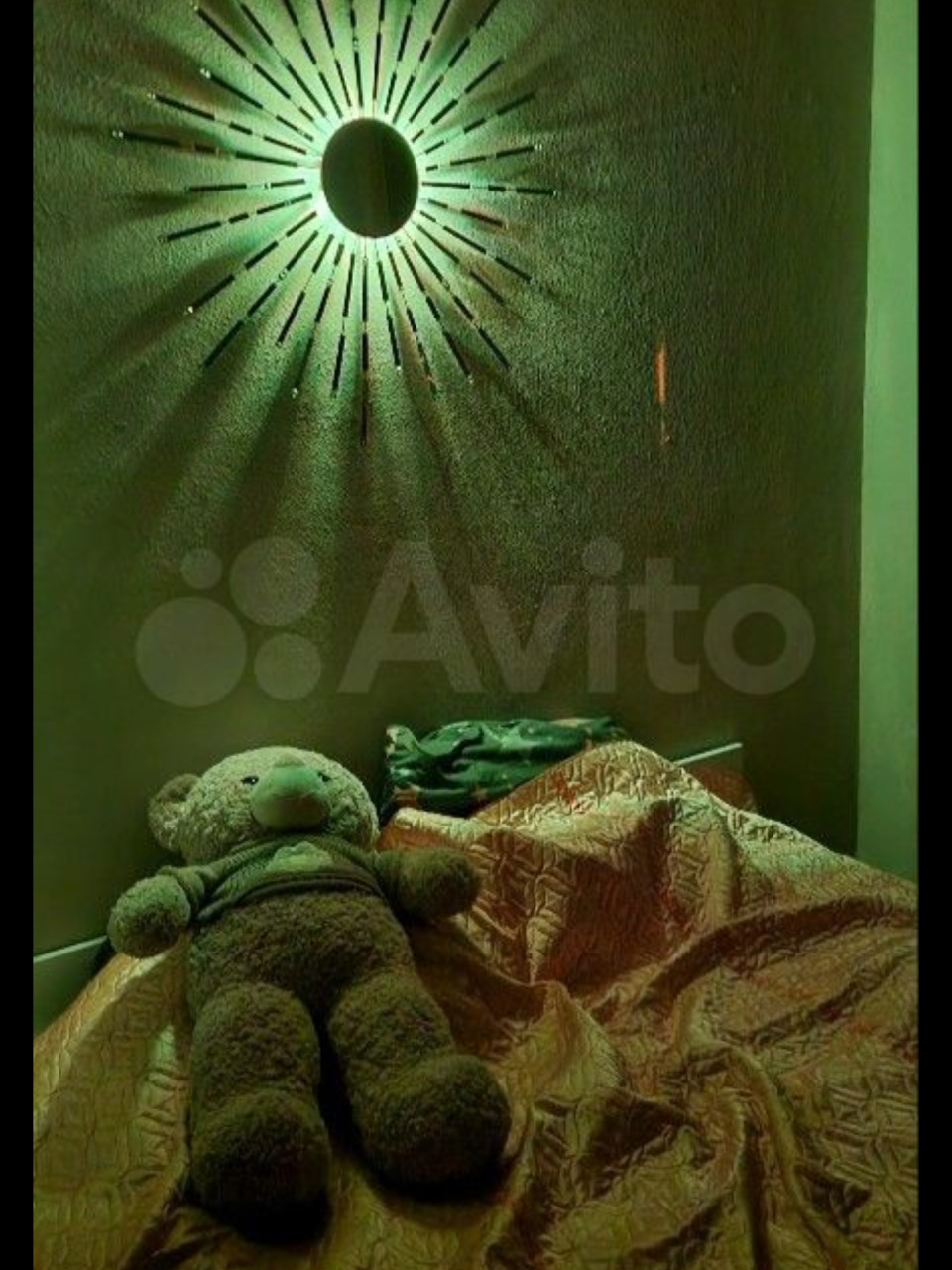 Зеркало солнце с подсветкой