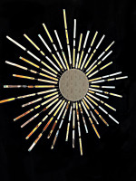 Зеркало солнце с подсветкой