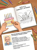 Именная раскраска для вашего ребёнка — с его именем и вашей историей