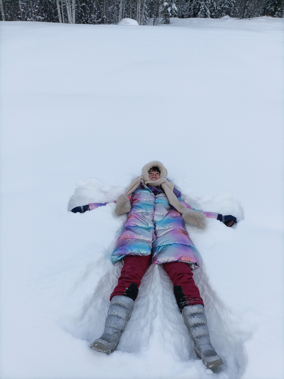 А мы видели снег)