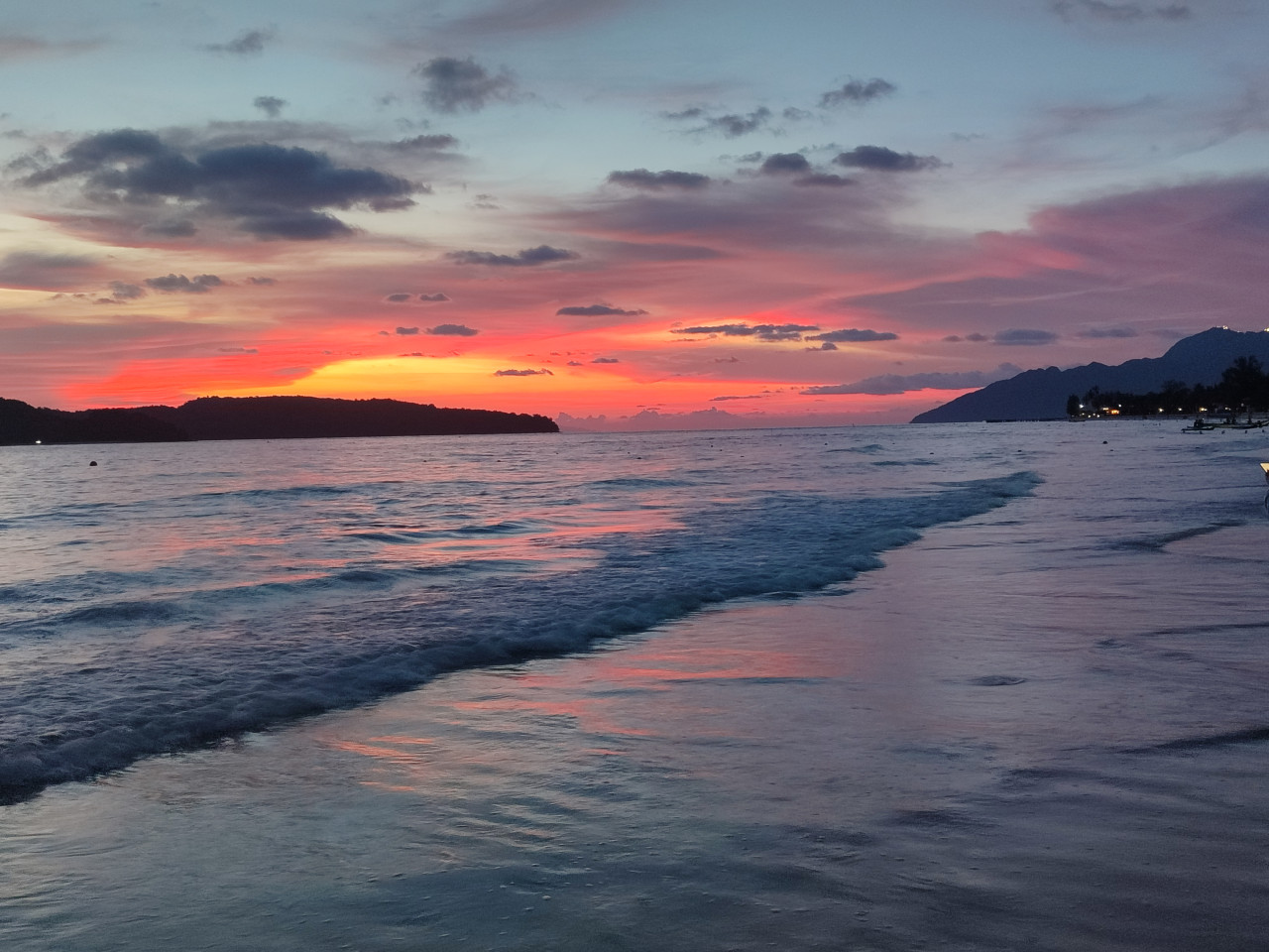 Закат на острове Лангкави