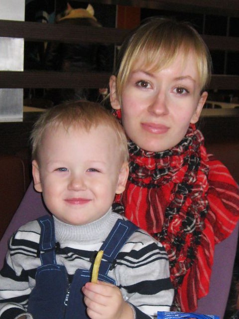 С сыном декабрь 2010