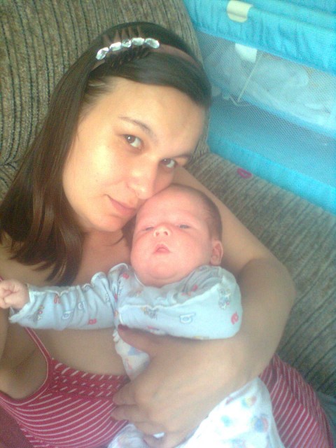 Это я со своим сыночком Сережкой