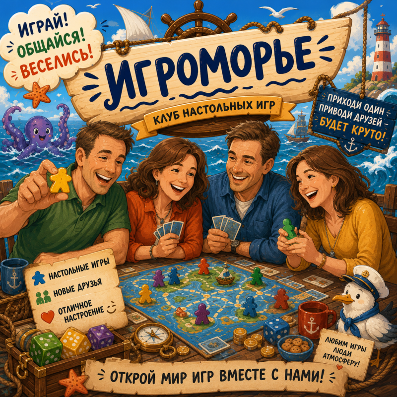 Встреча игрового клуба "Игроморье", Москва, м. Профсоюзная, 2026-10-23