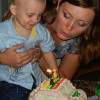 День рождение сына-2 года. Торт мое произведение)))