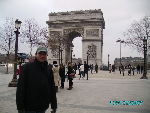 Триумфальная Арка, Париж (город где я вырос в детстве), Франция