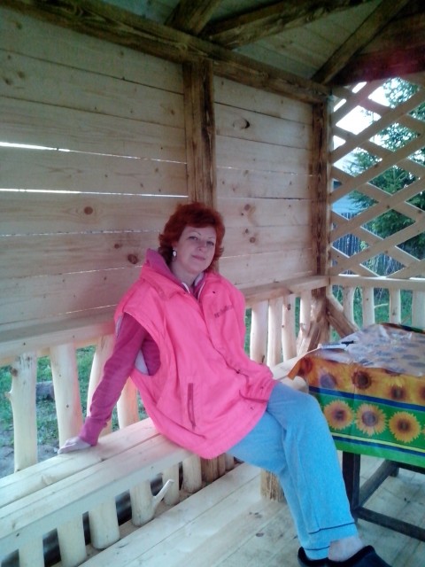 На моей новой беседке))