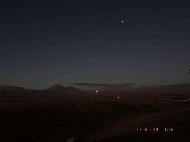 Region de Antofagasta, San Pedro de Atacama. Сумерки над Атакамой.