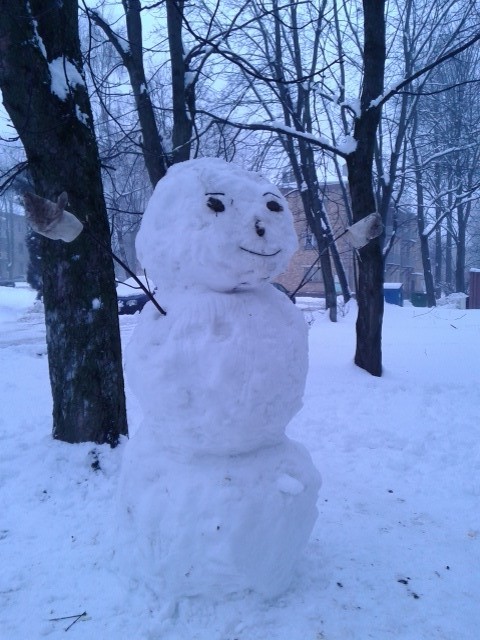 снеговик-настояящий мужик