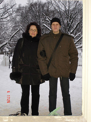 Я и мой сын Александр,в Латвии.