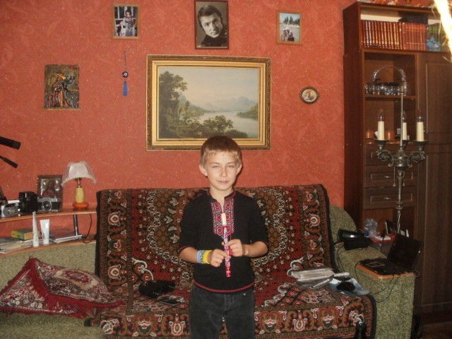 в нашем однокомнатном гнездышке...