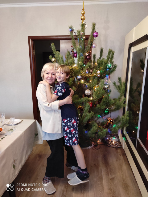 мама с внуком