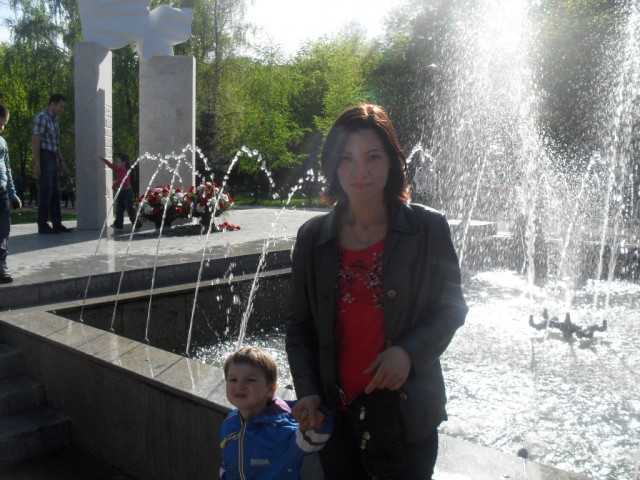 Я с сыном в Кузьминках май 2016
