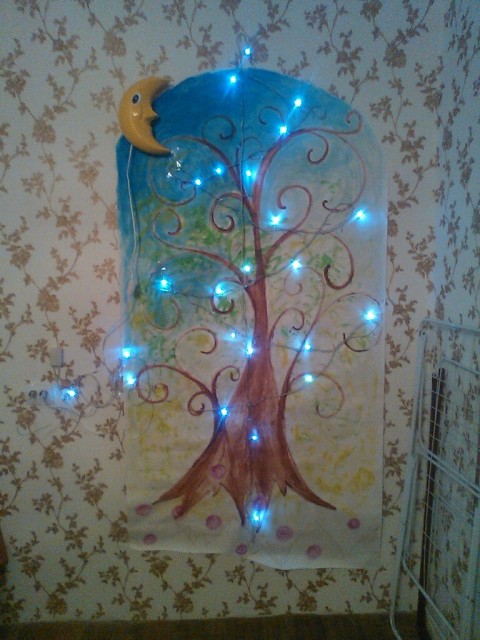 Рисовали вместе со Степаном. Новогоднее дерево.