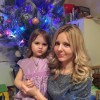 С дочкой в Новогоднюю ночь)))
