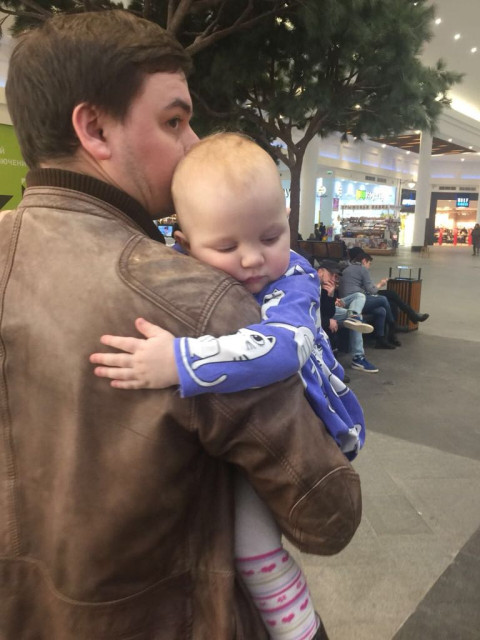 Мой сын с внучкой