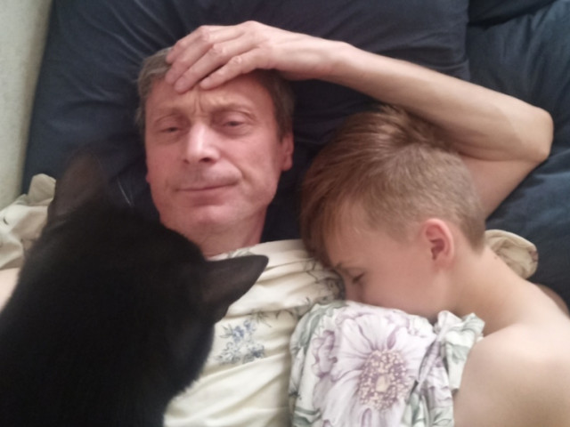 Хариус, я и внук. Апрель 2025