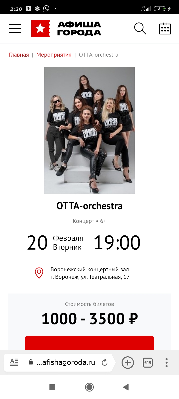Концерт " Otta- оrchestra"в Воронеже, Россия, Воронеж, 2024-02-20