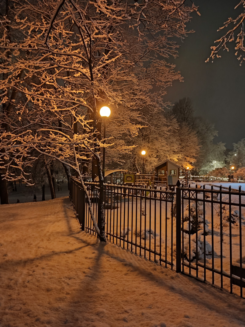 В Питере снег