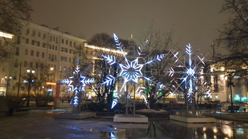 Прогулка фестиваль "Город света", часть 2, Москва, 2025-01-18