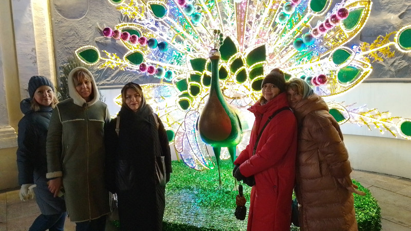 Прогулка фестиваль "Город света", часть 2, Москва, 2025-01-18