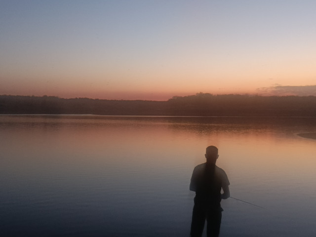 Вечерняя рыбалка после полигона