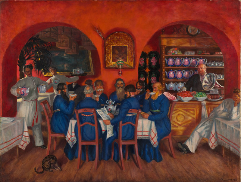 Б.М. Кустодиев в Москве.