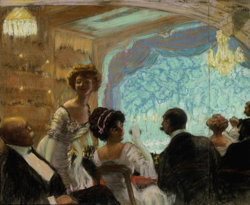 Б.М. Кустодиев в Москве.