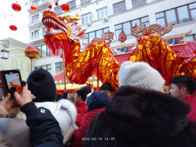 На праздновании Китайского Нового Года в Москве.