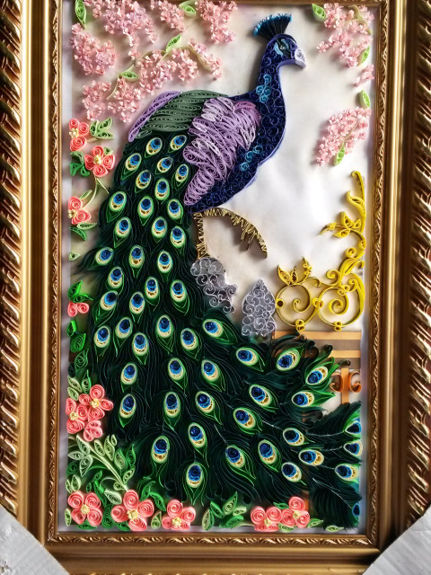 Картина в технике квиллинг, моя работа