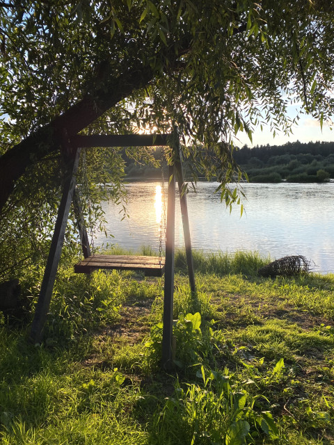 Река Ока. Экопоселение  «Морошка лайф»