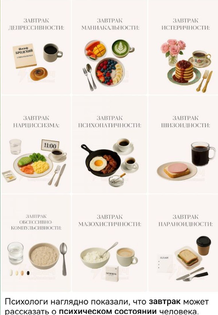 Какой у вас завтрак