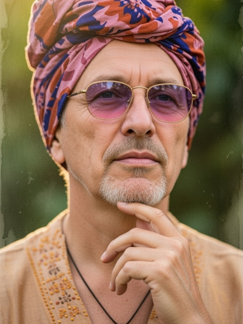 в образе буддиста (версия AI)