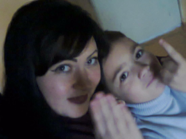 С Сынишкой, когда ему 4 года.